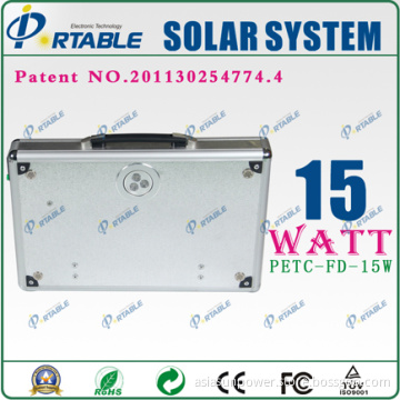 15W 2014 Global Lowest Price Solar Panel Portable Power Energy System (PETC-FDXT-15W)